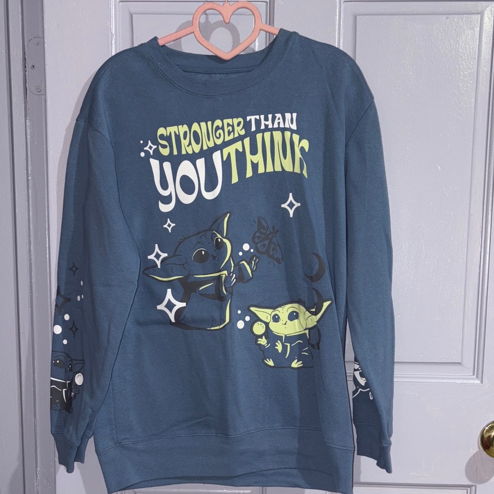 Blue Baby Yoda Sweatshirt